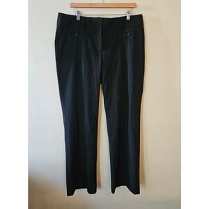 Loft Women's Marisa Trousers, Size 14 Black Stretch Office Mid Rise Boot Cut
